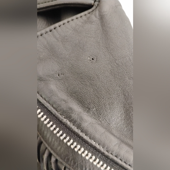 Vintage Harley-Davidson Women's Jacket Sz S/M Leather Biker Grunge - Picture 14 of 15